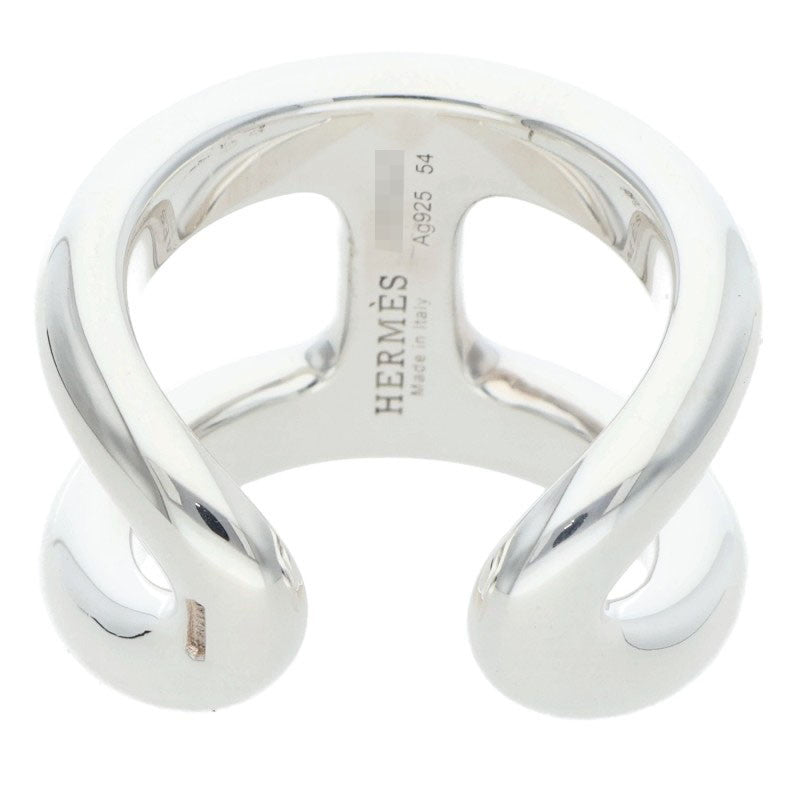 HERMES Osmose GM 925 Silver Ring Size ONE SIZE