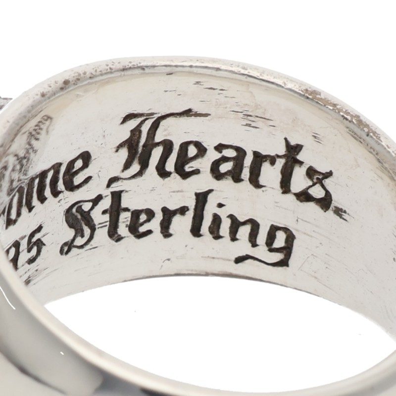 Chrome Hearts HEART IN BAND Silver Ring Size ONE SIZE
