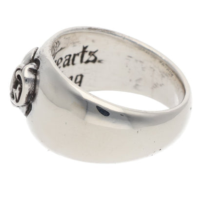Chrome Hearts HEART IN BAND Silver Ring Size ONE SIZE