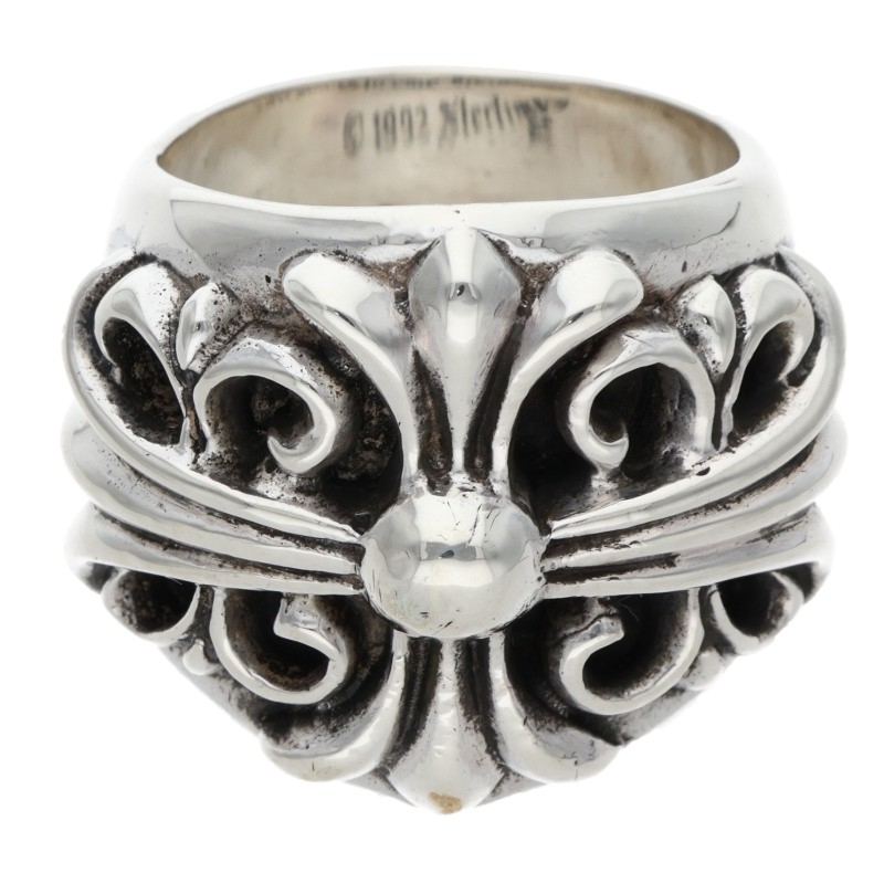 Chrome Hearts Keeper Sterling Silver Ring Size US 6