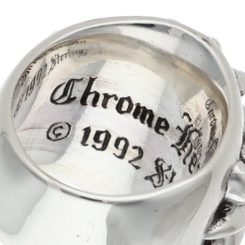 Chrome Hearts Keeper Sterling Silver Ring Size US 6
