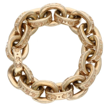 Chrome Hearts Paper Chain Gold Ring Yellow Size US 5.5