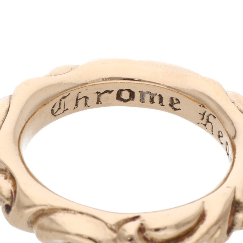 Chrome Hearts 22K Scroll Band Gold Ring Size ONE SIZE