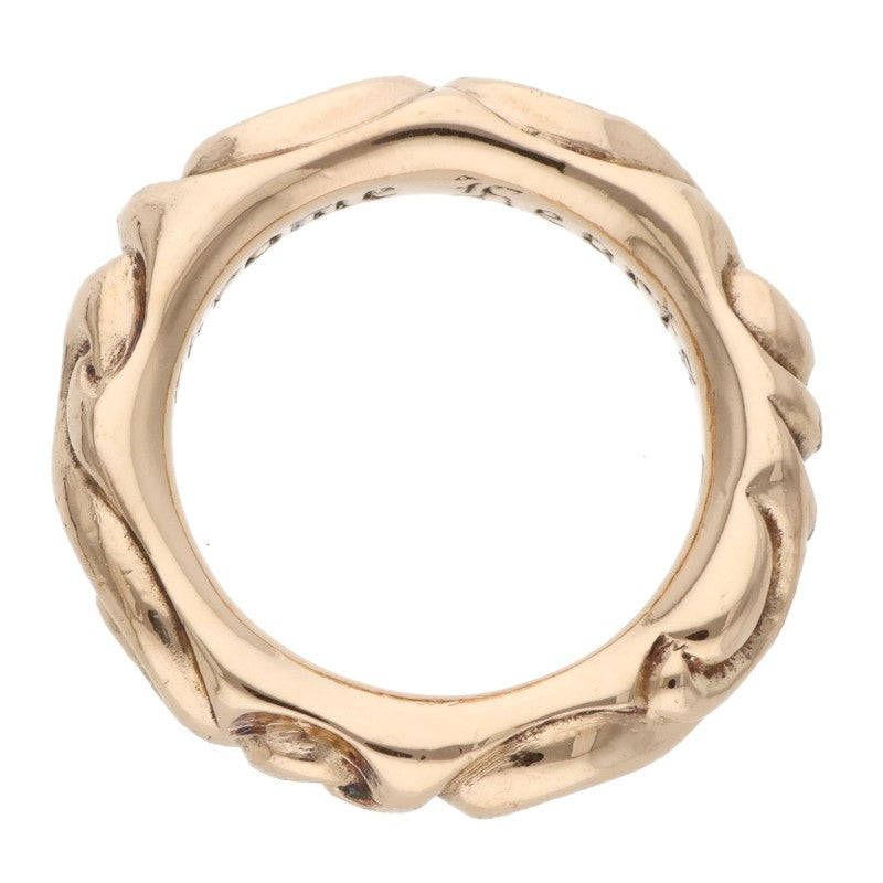 Chrome Hearts 22K Scroll Band Gold Ring Size ONE SIZE
