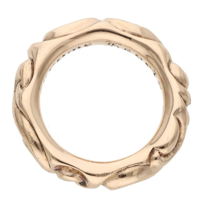 Chrome Hearts 22K Scroll Band Gold Ring Size ONE SIZE