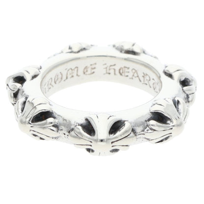 Chrome Hearts CROSS BAND Silver Ring Size US 4