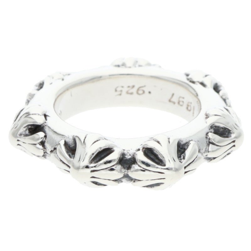 Chrome Hearts CROSS BAND Silver Ring Size US 4