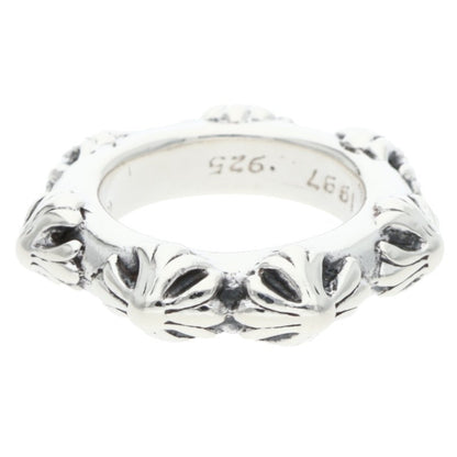Chrome Hearts CROSS BAND Silver Ring Size US 4