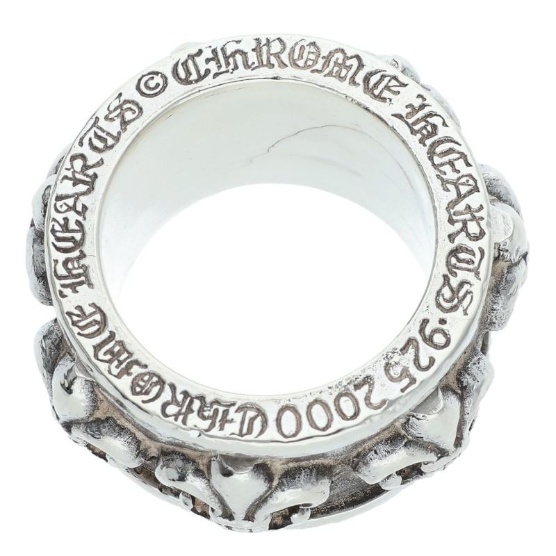 Chrome Hearts RING SPINNER BS FLUER Silver Size US 9.5