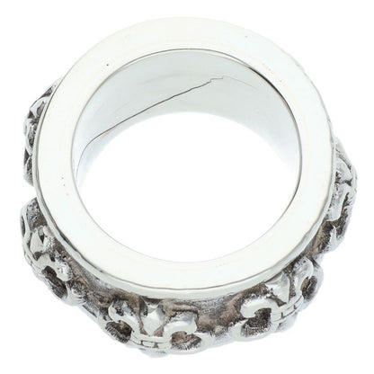 Chrome Hearts RING SPINNER BS FLUER Silver Size US 9.5