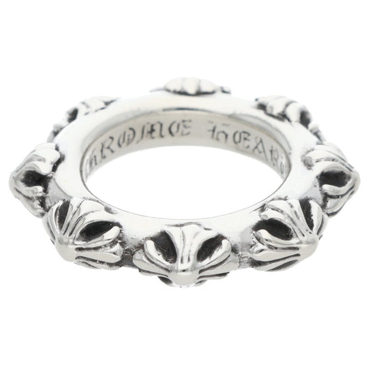 Chrome Hearts CROSS BAND Silver Ring Size ONE SIZE