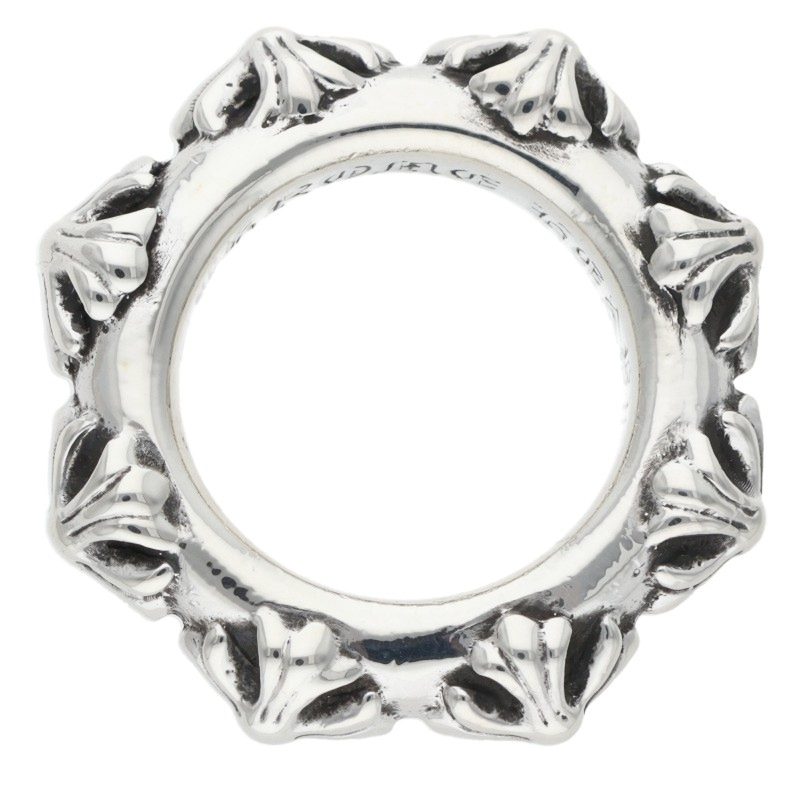 Chrome Hearts CROSS BAND Silver Ring Size US 5