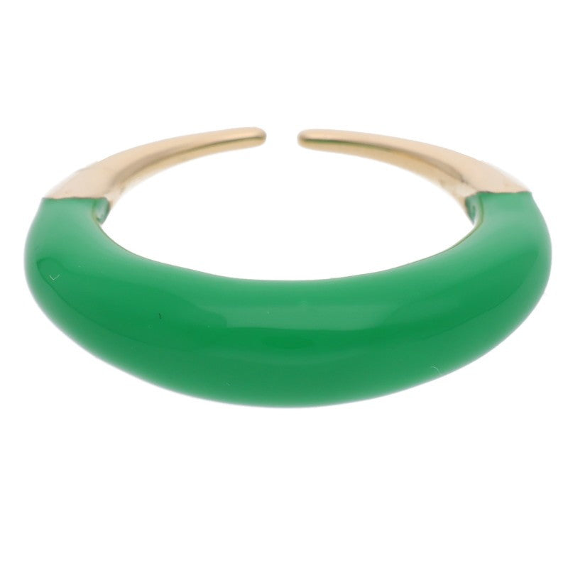 Bottega Veneta Spine Ring 925 Sterling Green (Silver 8.25g)