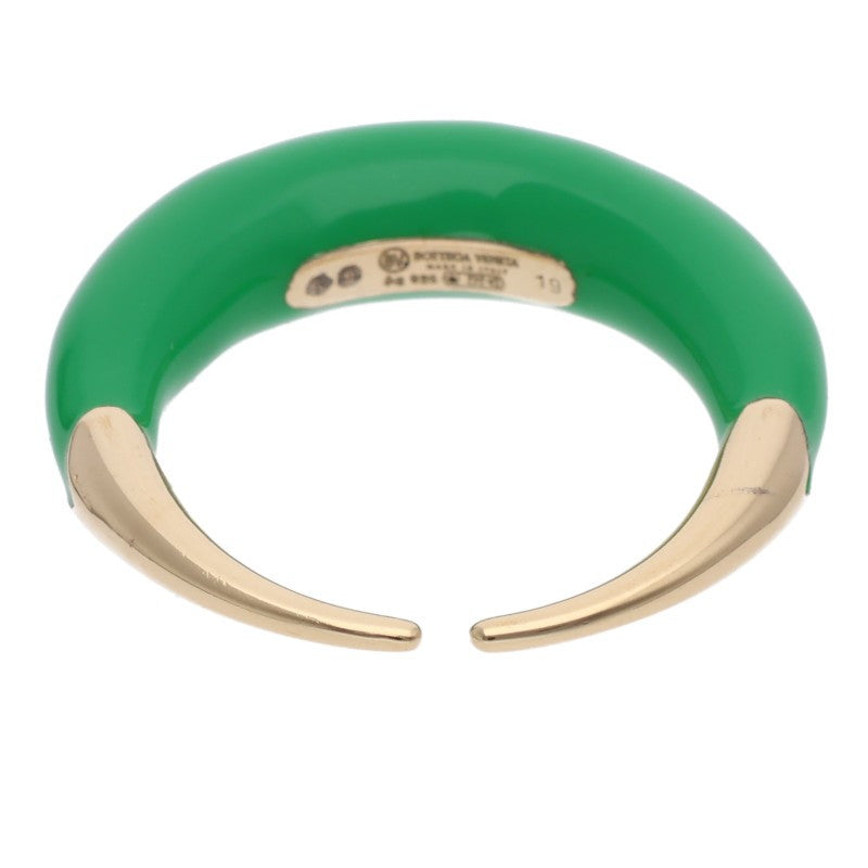 Bottega Veneta Spine Ring 925 Sterling Green (Silver 8.25g)
