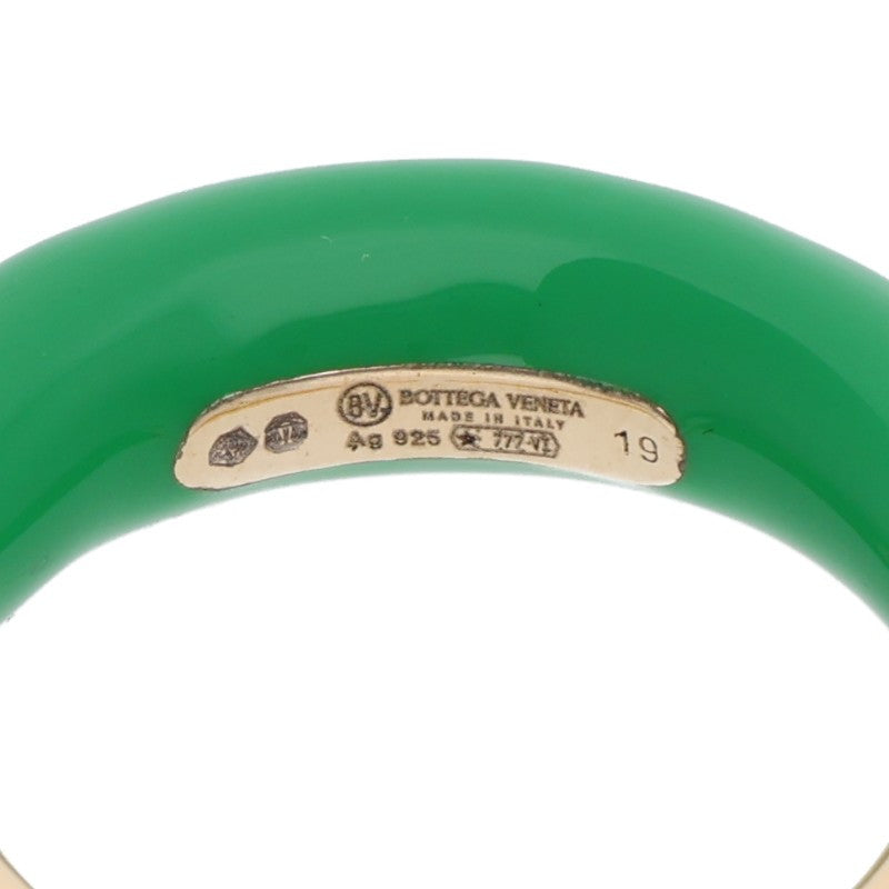 Bottega Veneta Spine Ring 925 Sterling Green (Silver 8.25g)