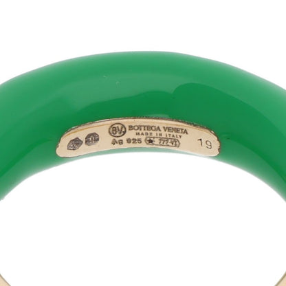 Bottega Veneta Spine Ring 925 Sterling Green (Silver 8.25g)