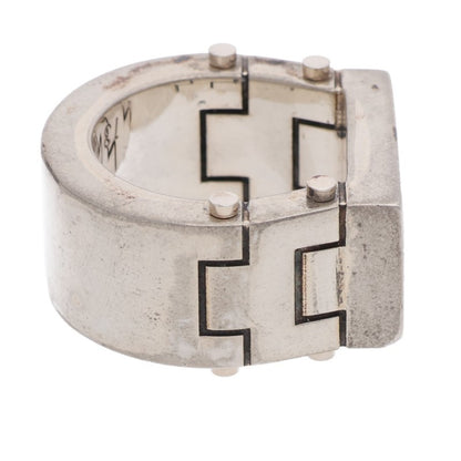 Bottega Veneta Hinge Ring Silver (Silver 30.93g)