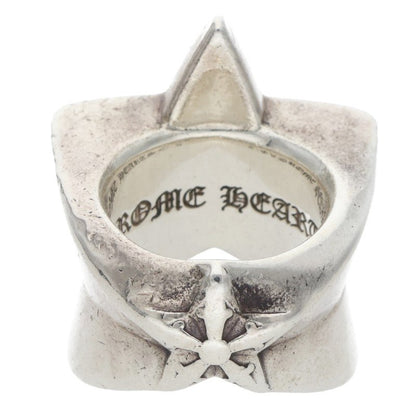 Chrome Hearts STR LRG P D Pave Diamond Ring Size US 8