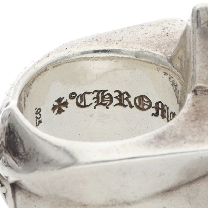 Chrome Hearts STR LRG P D Pave Diamond Ring Size US 8