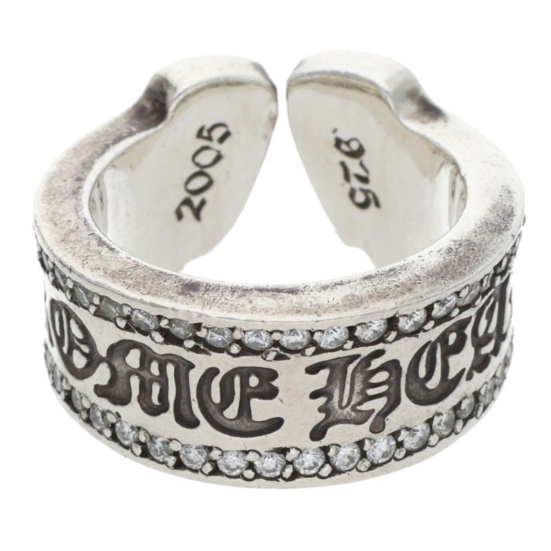 Chrome Hearts LG SCROLL LABEL P D A Silver Size ONE SIZE
