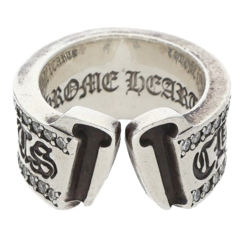 Chrome Hearts LG SCROLL LABEL P D A Silver Size ONE SIZE
