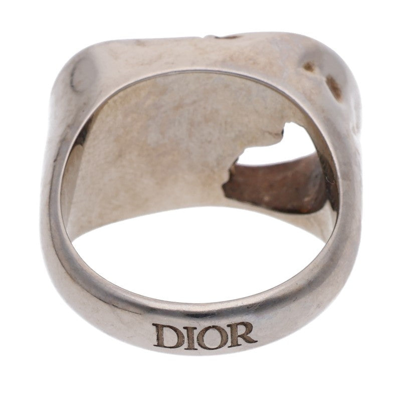 DIOR CD ICON Logo Ring Silver Gold Size ONE SIZE