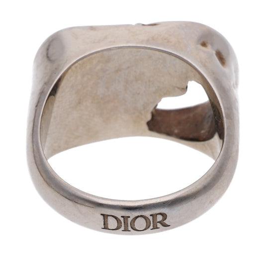 DIOR CD ICON Logo Ring Silver Gold Size ONE SIZE