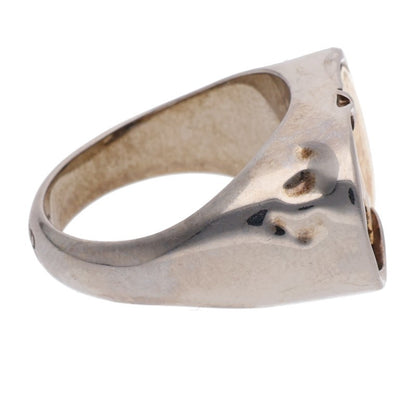 DIOR CD ICON Logo Ring Silver Gold Size ONE SIZE