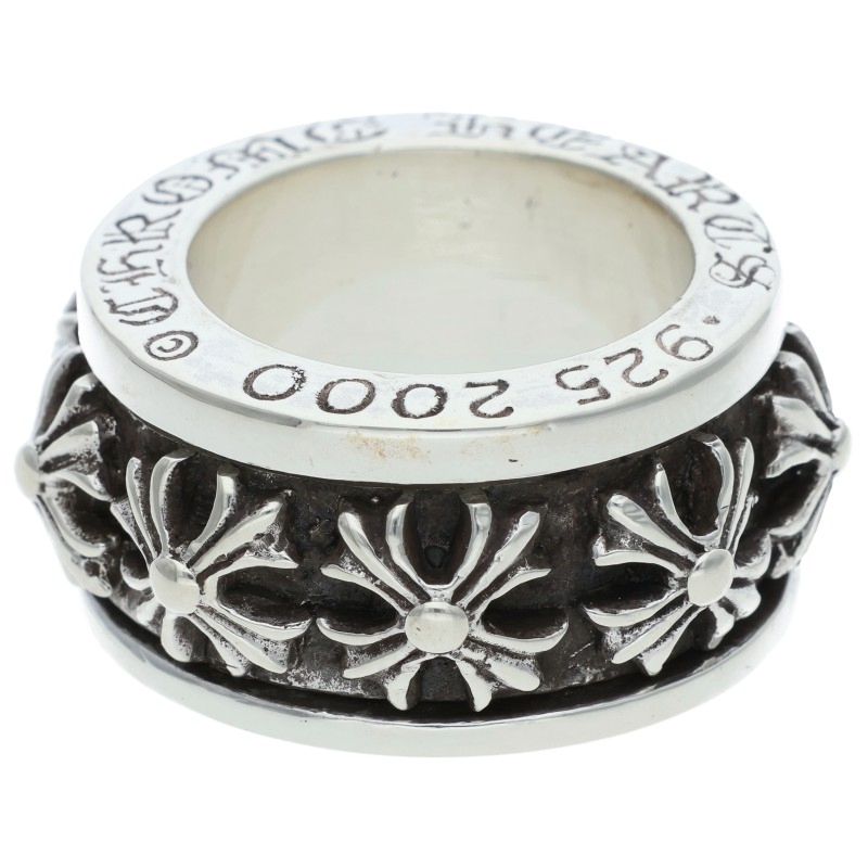 Chrome Hearts RING SPINNER CH X Silver Ring Size US 7