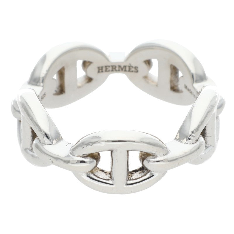 HERMES Chaine d'Ancre Enchainee PM Silver Ring Size ONE SIZE
