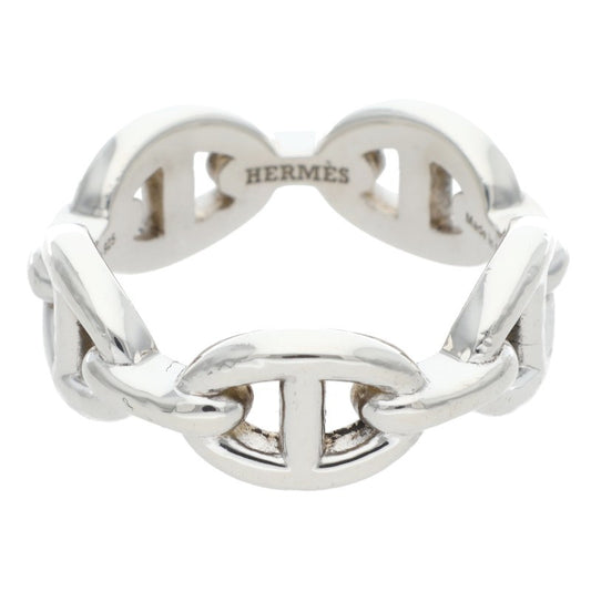 HERMES Chaine d'Ancre Enchainee PM Silver Ring Size ONE SIZE