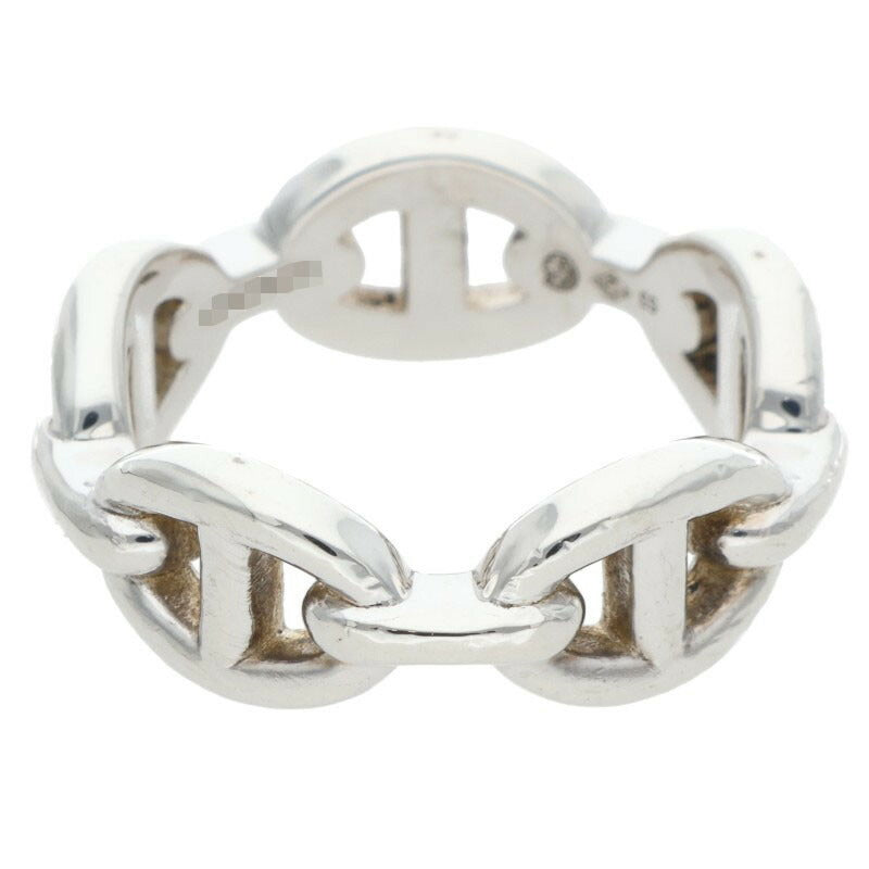 HERMES Chaine d'Ancre Enchainee PM Silver Ring Size ONE SIZE