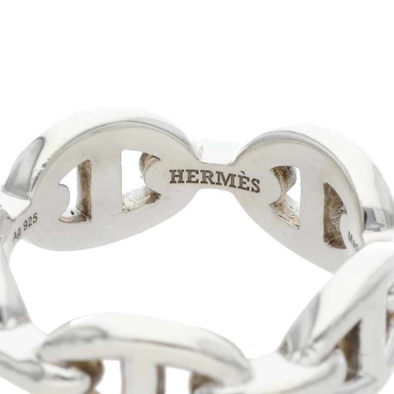 HERMES Chaine d'Ancre Enchainee PM Silver Ring Size ONE SIZE