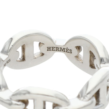 HERMES Chaine d'Ancre Enchainee PM Silver Ring Size ONE SIZE
