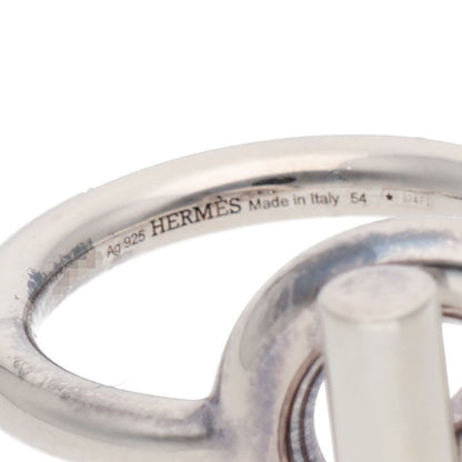 HERMES Echappee Sterling Silver Ring Size ONE SIZE