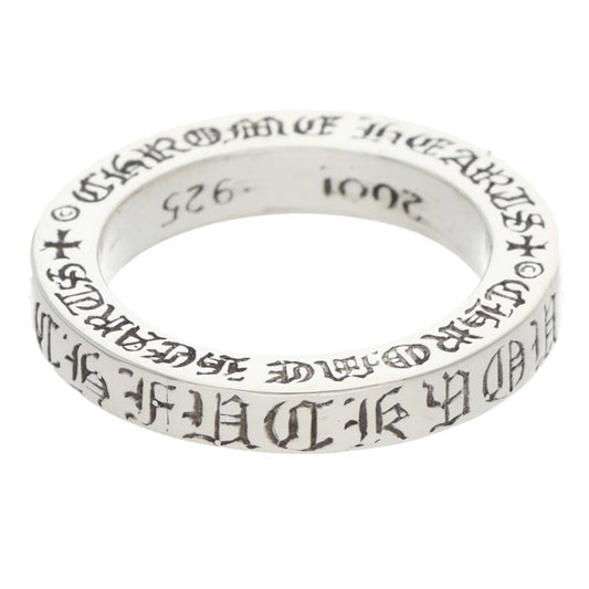 Chrome Hearts 3mm SPACER FUCKYOU Silver Ring Size ONE SIZE
