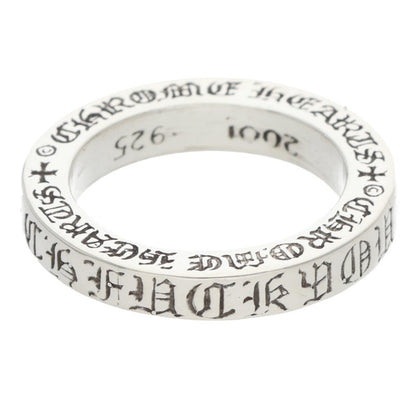 Chrome Hearts 3mm SPACER FUCKYOU Silver Ring Size US 4.5