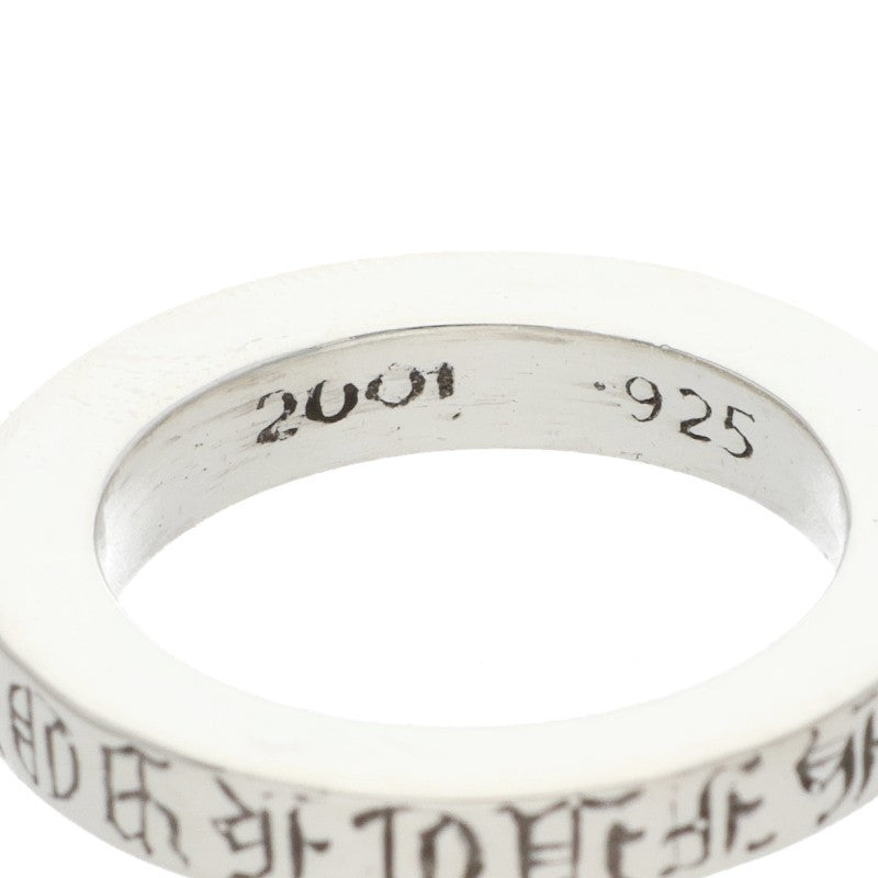 Chrome Hearts 3mm SPACER FUCKYOU Silver Ring Size US 4.5
