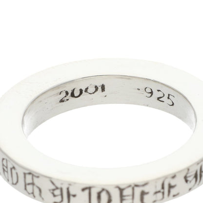 Chrome Hearts 3mm SPACER FUCKYOU Silver Ring Size US 4.5