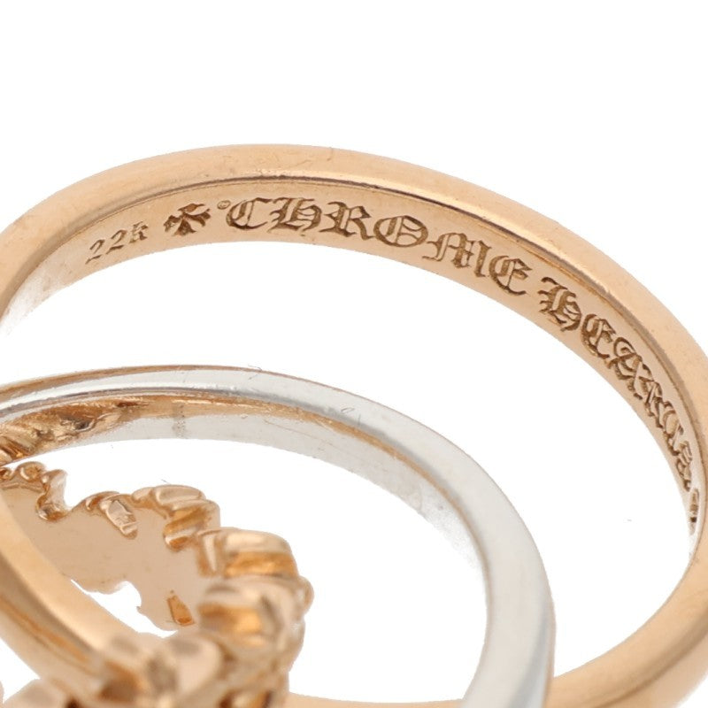 Chrome Hearts 22K Tiny E CH Plus Triple Ring Size JP 9
