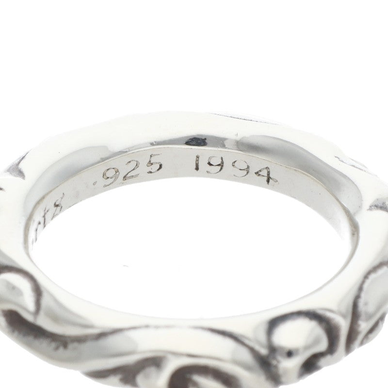 Chrome Hearts SCRL BAND Sterling Silver Ring (Silver 9.13g)