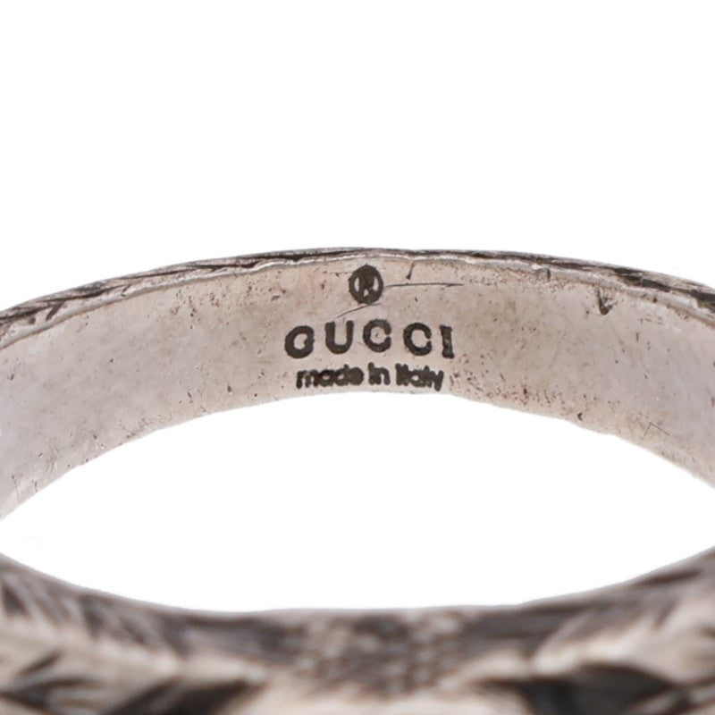 GUCCI Interlocking G Sterling Silver Ring Size ONE SIZE