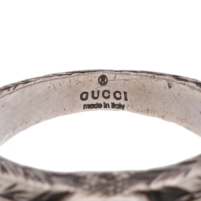 GUCCI Interlocking G Sterling Silver Ring Size ONE SIZE