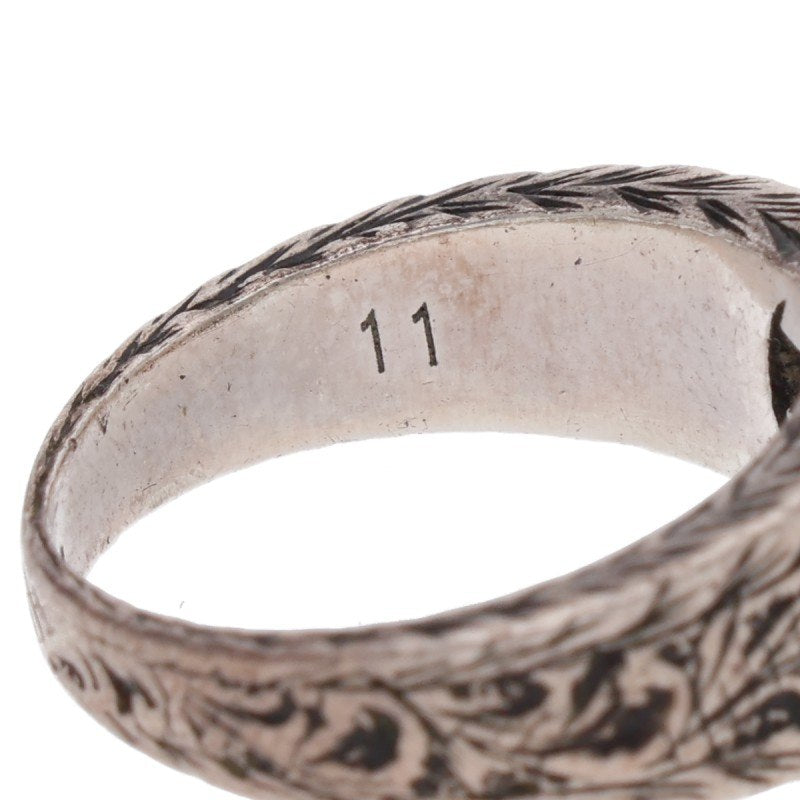 GUCCI Interlocking G Sterling Silver Ring Size ONE SIZE