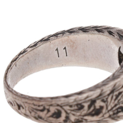 GUCCI Interlocking G Sterling Silver Ring Size ONE SIZE