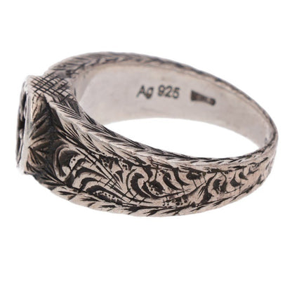 GUCCI Interlocking G Sterling Silver Ring Size ONE SIZE
