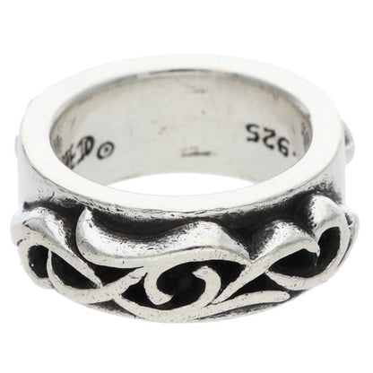Chrome Hearts DBL NARROW VINE BAND Silver Ring Size US 4.5