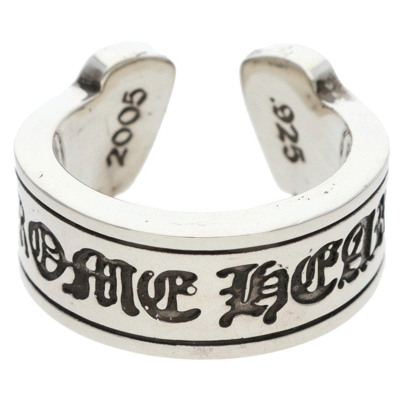Chrome Hearts LG SCROLL LABEL Silver Ring Size ONE SIZE