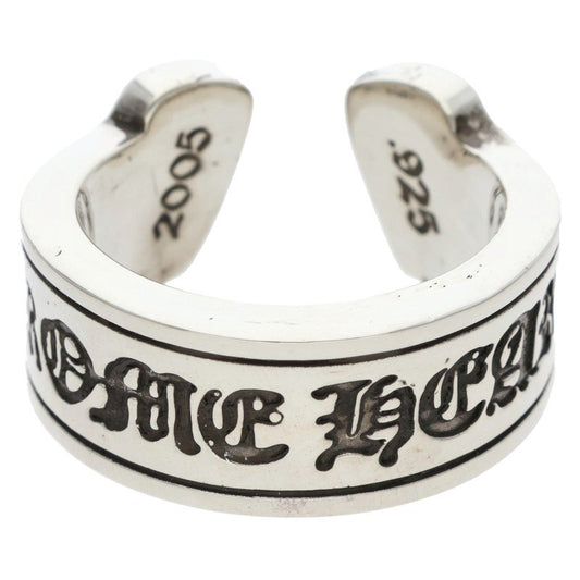Chrome Hearts LG SCROLL LABEL Silver Ring Size ONE SIZE