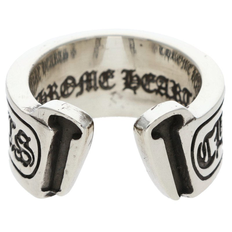 Chrome Hearts LG SCROLL LABEL Silver Ring Size ONE SIZE